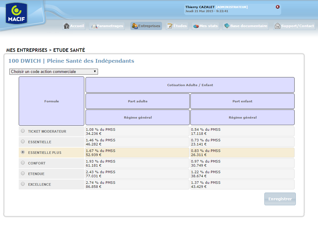 Extranet commercial MACIF Mutualit&eacute; — capture 2